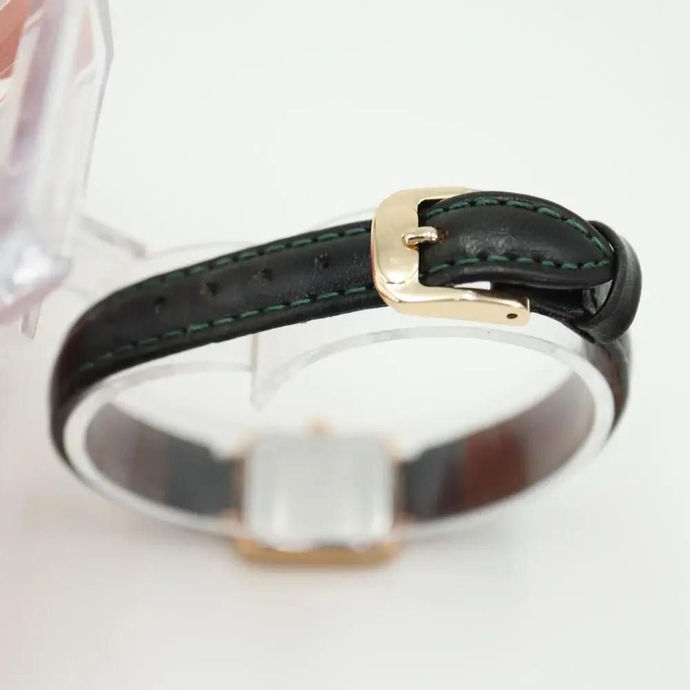 Michael Kors Alane Watch 18mm Rose Gold Tone MOP Rectangle Tank Leather MK2923